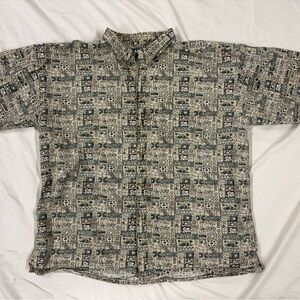 Big Dogs Men's Hawaiian Short Sleeve Shirt  Button-Up Size 2X